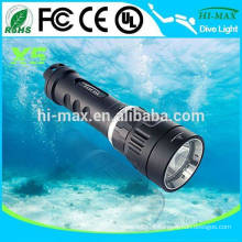 Backup Diving Light Diving Mask Torch Underwater Flashlight with 1000lumens Magnetic Rotary switch